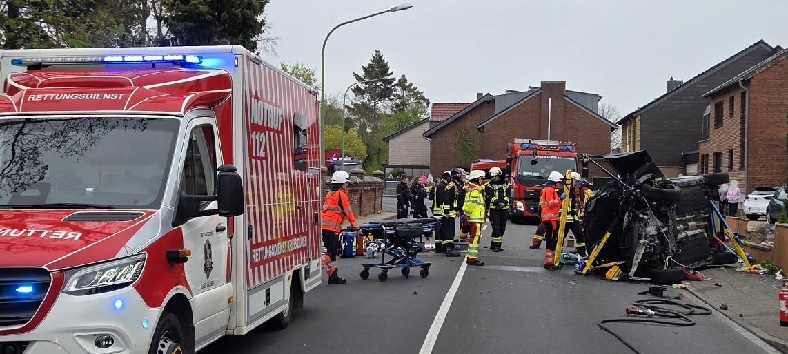Unfall in Düren-Birkesdorf