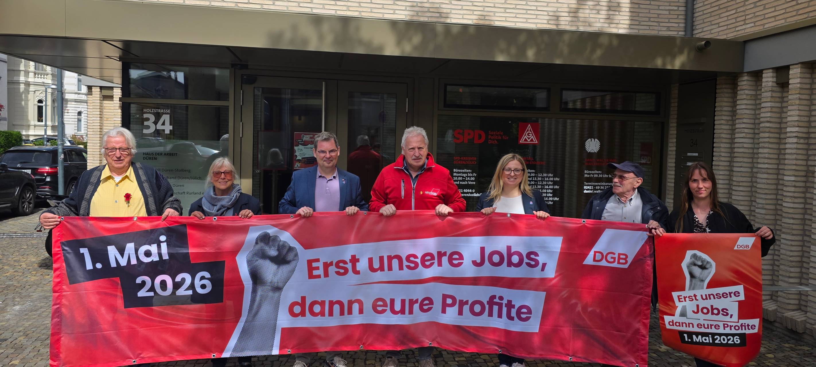 DGB lädt zur Kundgebung auf dem Dürener Ahrweilerplatz ein