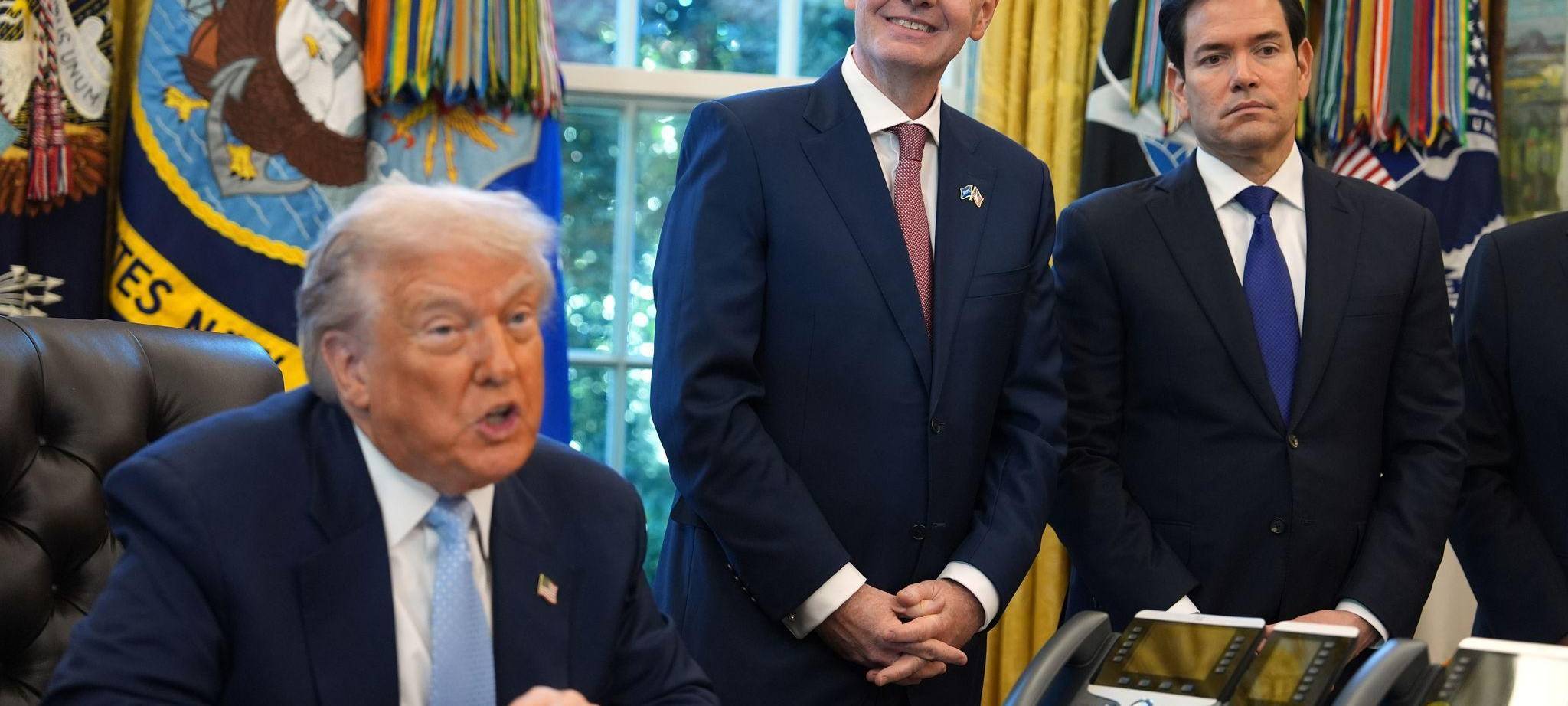 Donald Trump, Gianni Infantino, Marco Rubio
