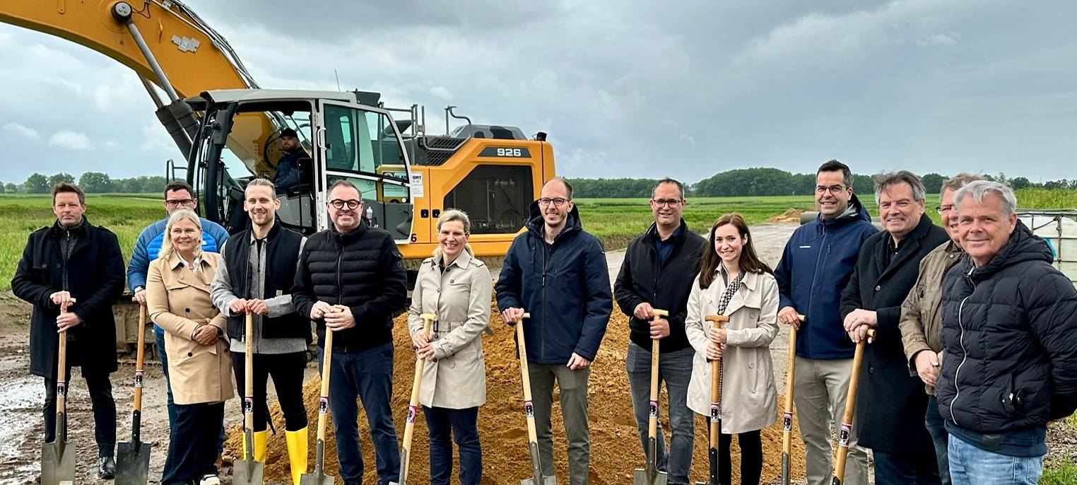 Spatenstich für Linnicher Neubaugebiet