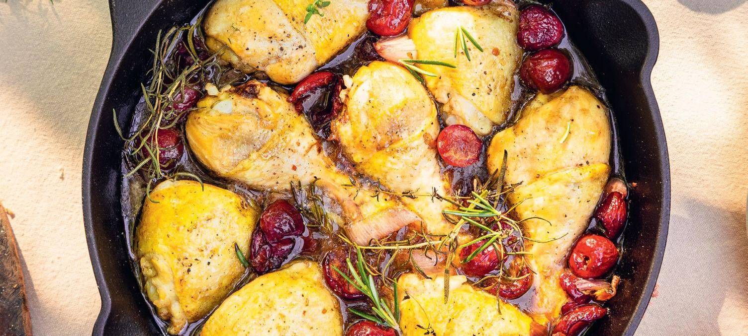 Hähnchen in Balsamico-Kirsch-Soße