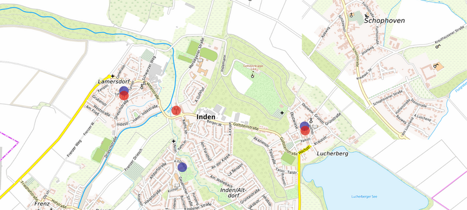 Notrufmeldestellen Gemeinde Inden