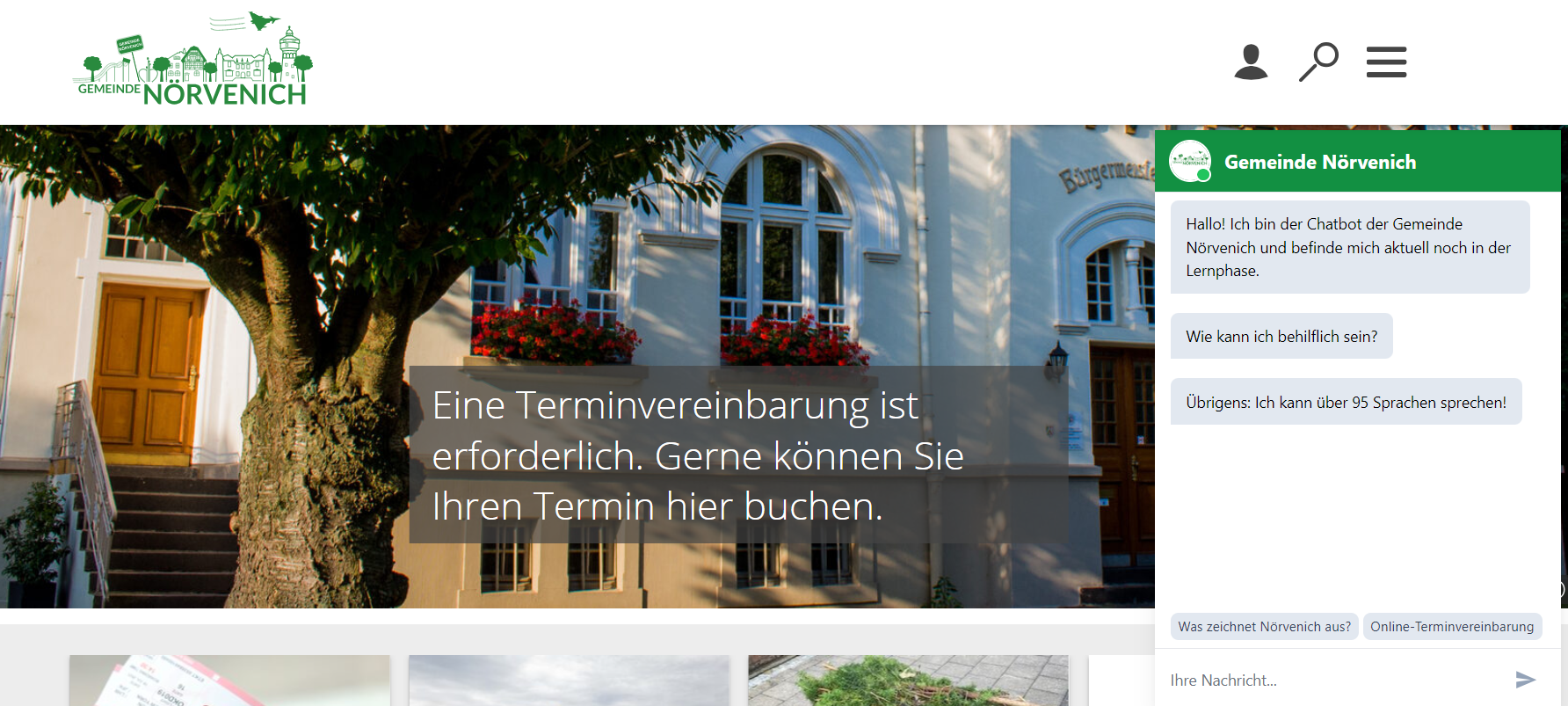 Künstliche Intelligenz im Nörvenicher Rathaus